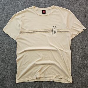 Quiksilver Eddie Aikau In Memory Of Surf T-Shirt Large Beige Y2K